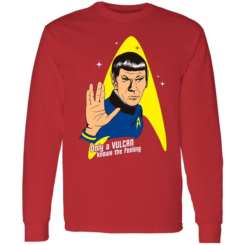 Long Sleeve T-Shirt - 6RY5AV8R - Red - 14