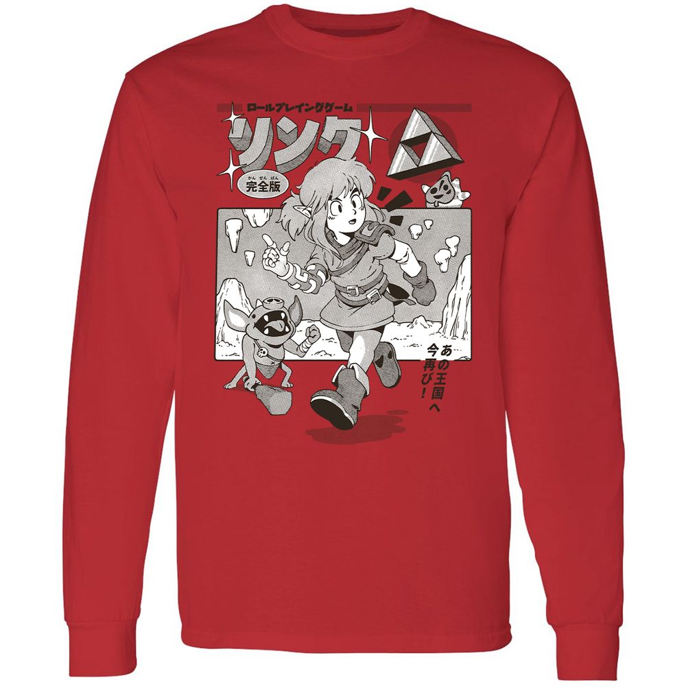 Long Sleeve T-Shirt - EB2RXXD9 - Red - 14