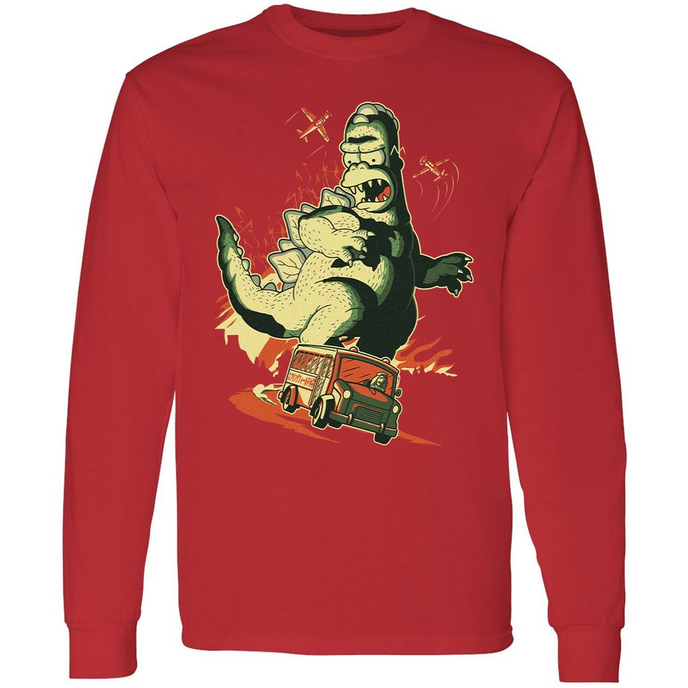 Long Sleeve T-Shirt - Z1ZSQVXP - Red - 14