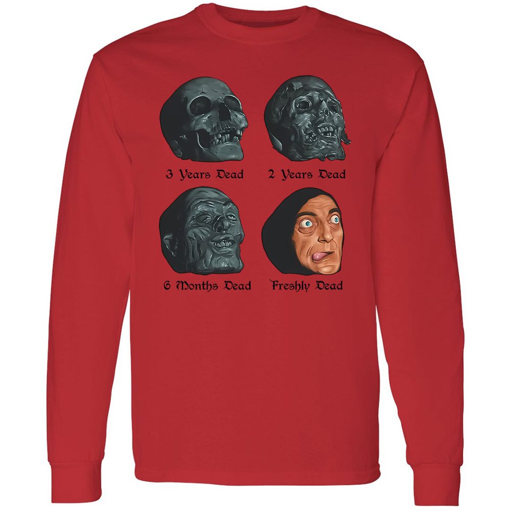 Long Sleeve T-Shirt - YHZ1VSPV - Red - 14