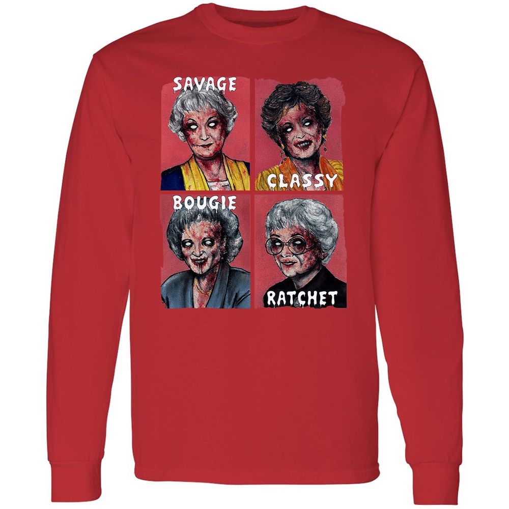 Long Sleeve T-Shirt - GCRFT8ZS - Red - 14