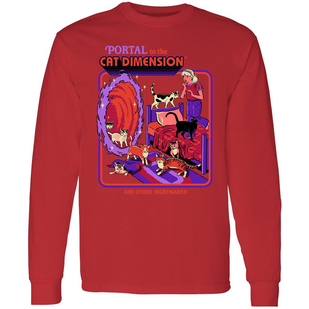 Long Sleeve T-Shirt - XQD4R9AH - Red - 14