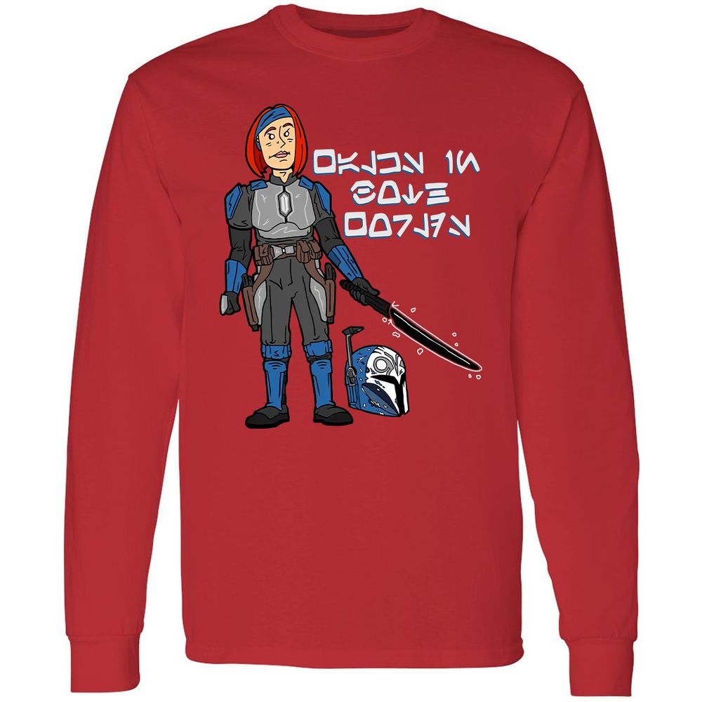 Long Sleeve T-Shirt - U84DLLX3 - Red - 14