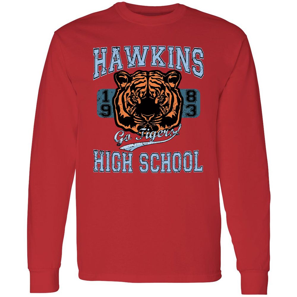 Long Sleeve T-Shirt - 51CY5ZMR - Red - 14