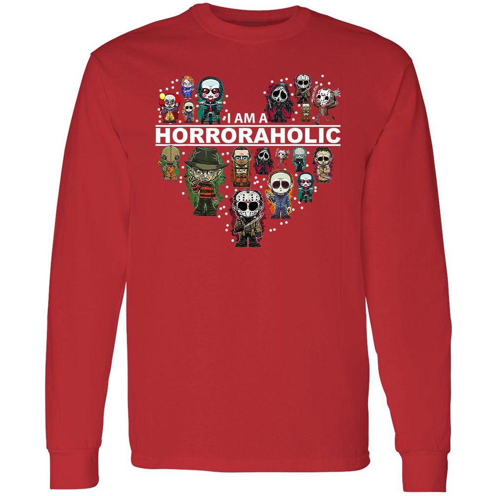 Long Sleeve T-Shirt - QGLPTHFT - Red - 14