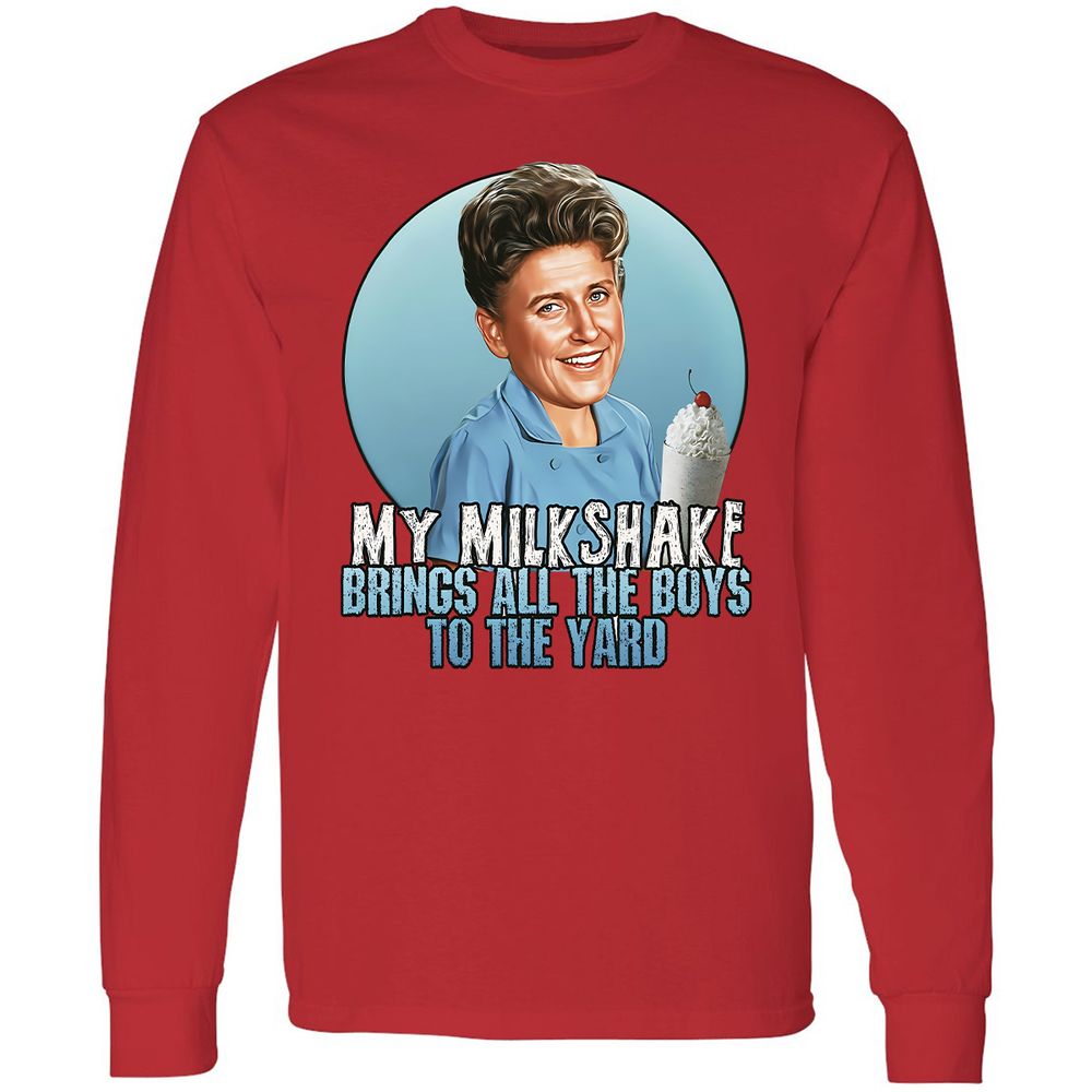 Long Sleeve T-Shirt - Q8D5W46V - Red - 14