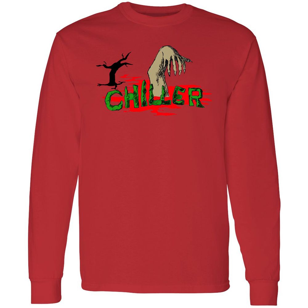 Long Sleeve T-Shirt - MVZZFJVH - Red - 14