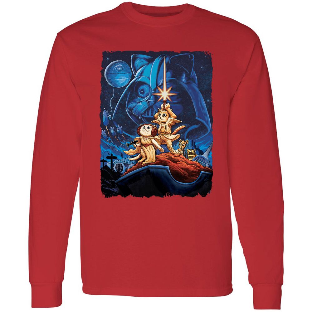 Long Sleeve T-Shirt - BX7Y6H8Y - Red - 14