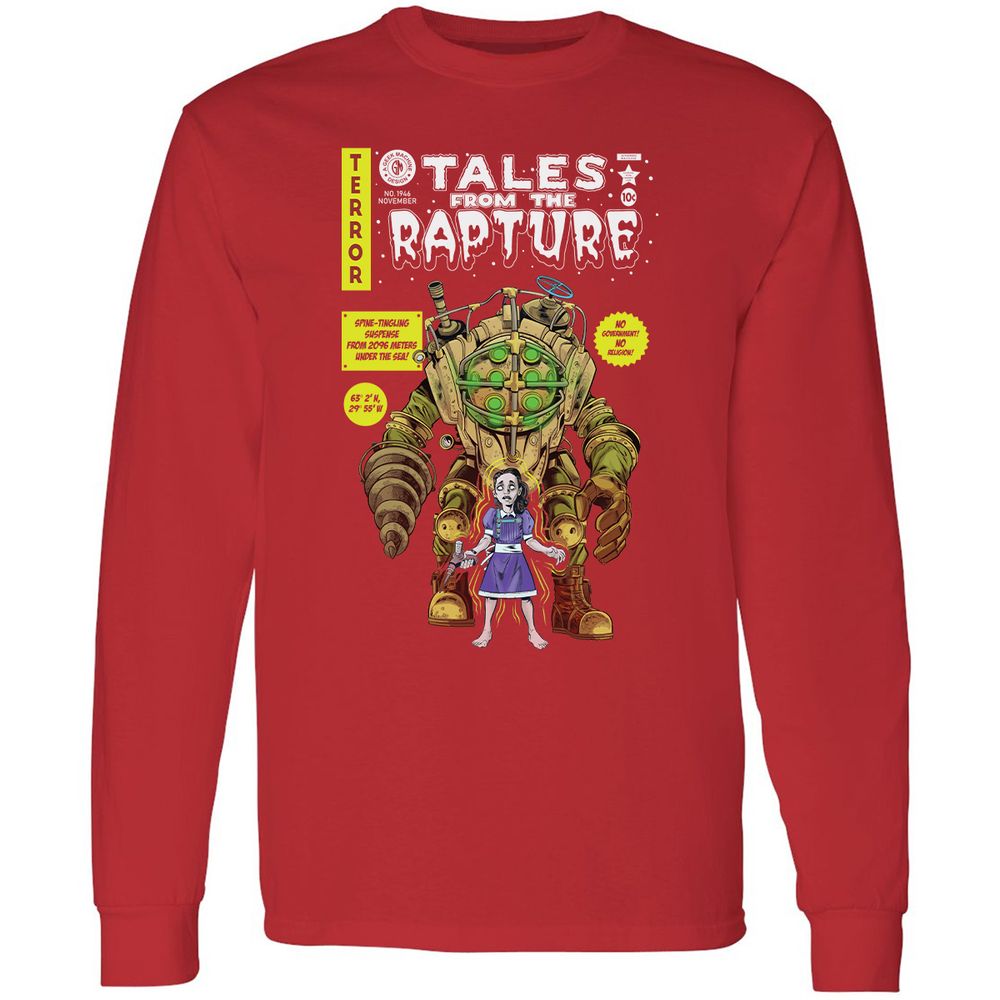 Long Sleeve T-Shirt - KW6EM9ZV - Red - 14