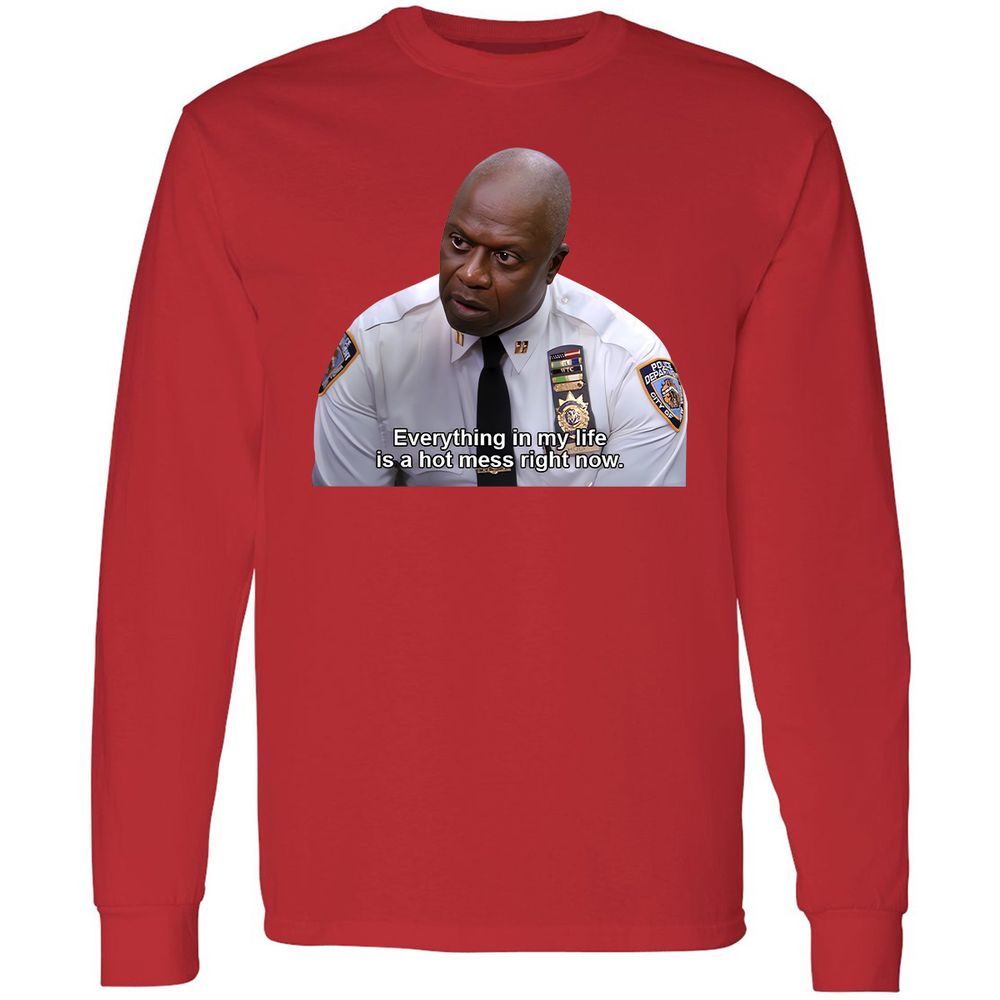 Long Sleeve T-Shirt - 24RYH3TY - Red - 14