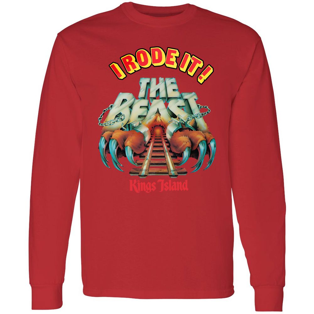 Long Sleeve T-Shirt - 7D4S3V8Y - Red - 14