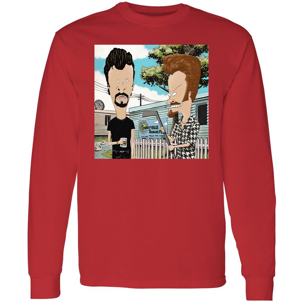 Long Sleeve T-Shirt - KQEQJ8BY - Red - 14