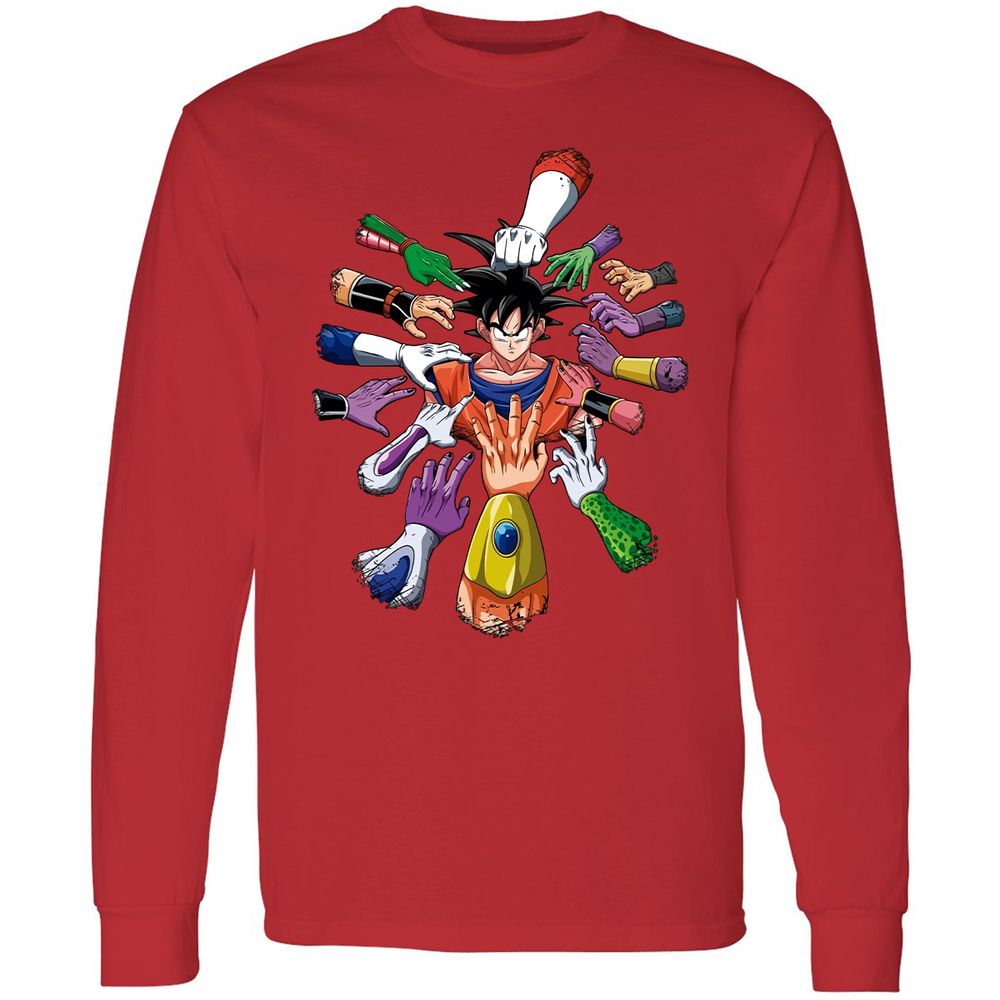 Long Sleeve T-Shirt - HCKKAJFD - Red - 14