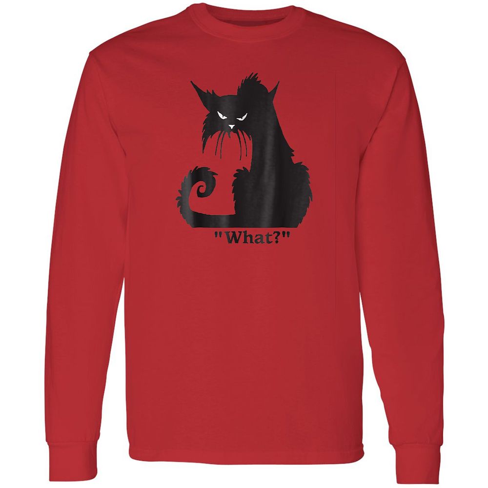 Long Sleeve T-Shirt - HXG6E92Y - Red - 14