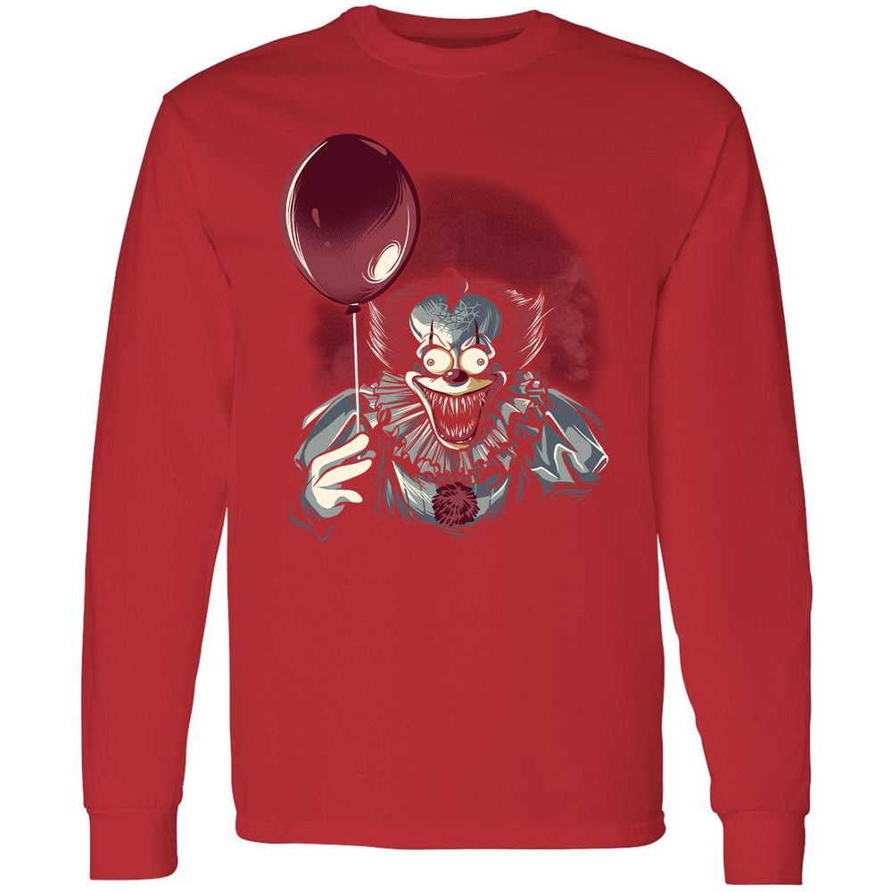 Long Sleeve T-Shirt - YLFMV9U3 - Red - 14