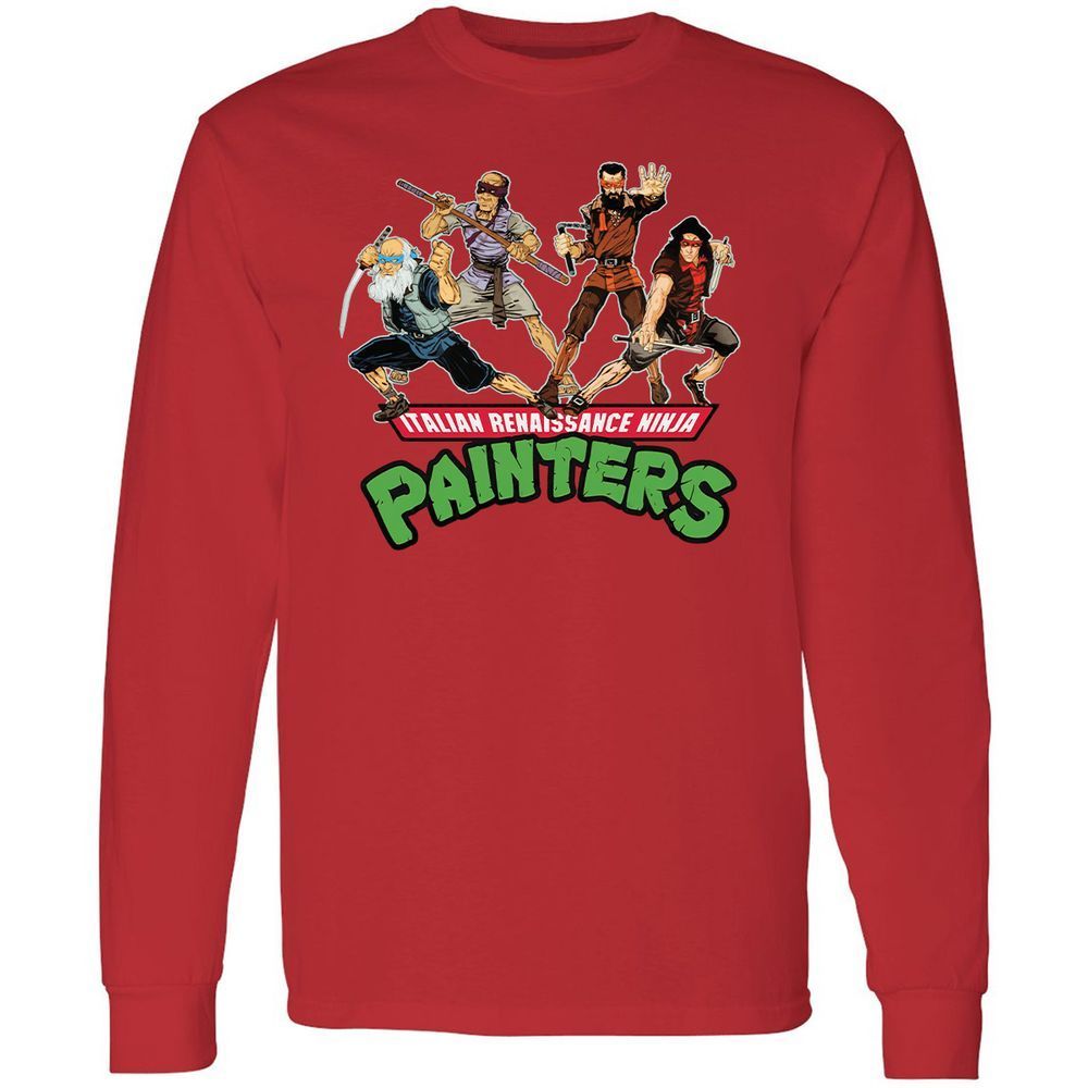 Long Sleeve T-Shirt - XJJTVRXH - Red - 14