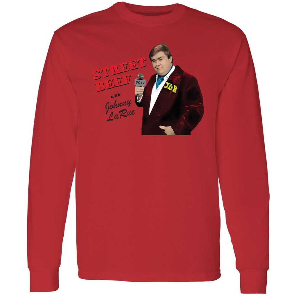 Long Sleeve T-Shirt - QGXH3TL7 - Red - 14