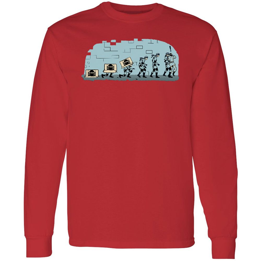 Long Sleeve T-Shirt - QNMARLS7 - Red - 14