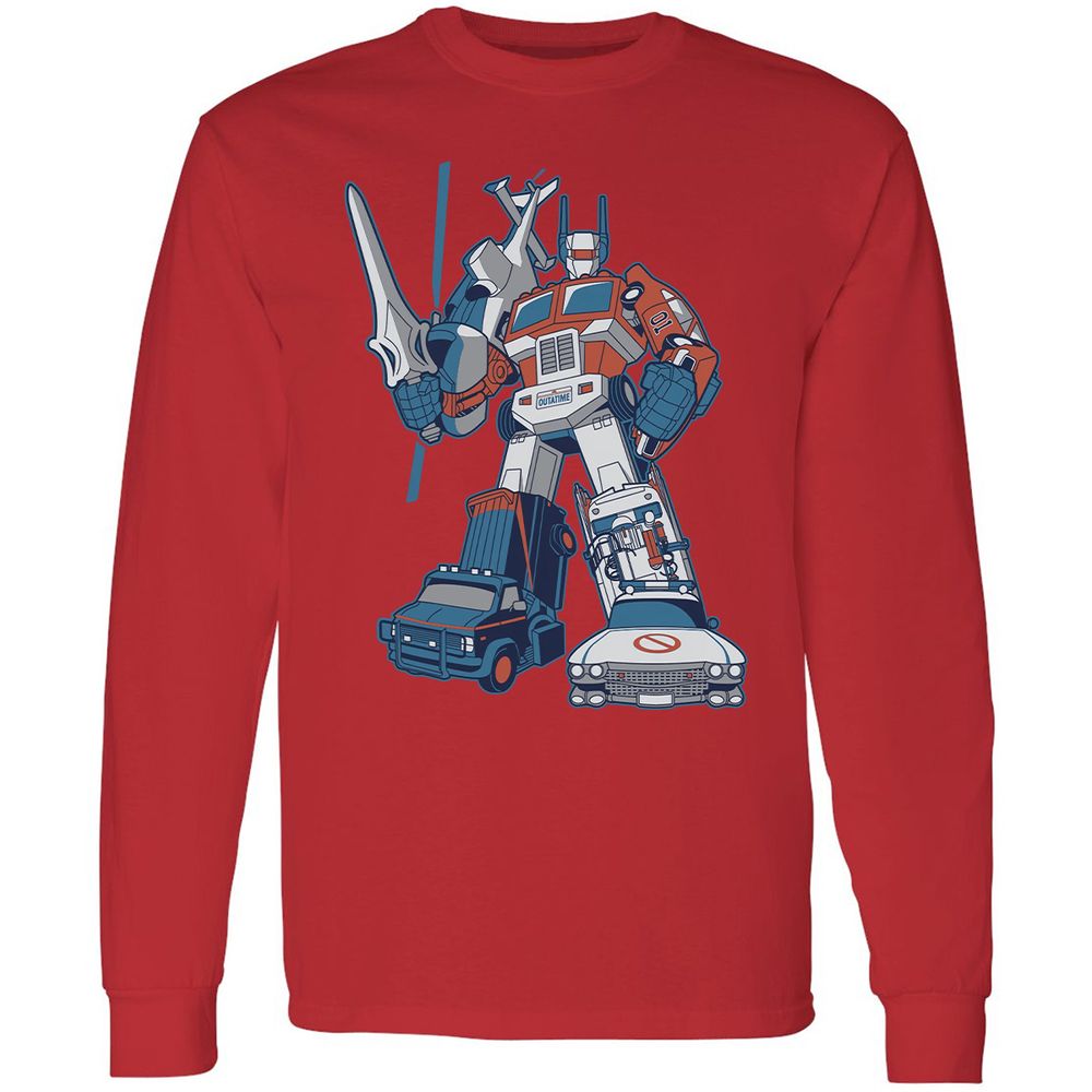 Long Sleeve T-Shirt - RFGZE3G5 - Red - 14