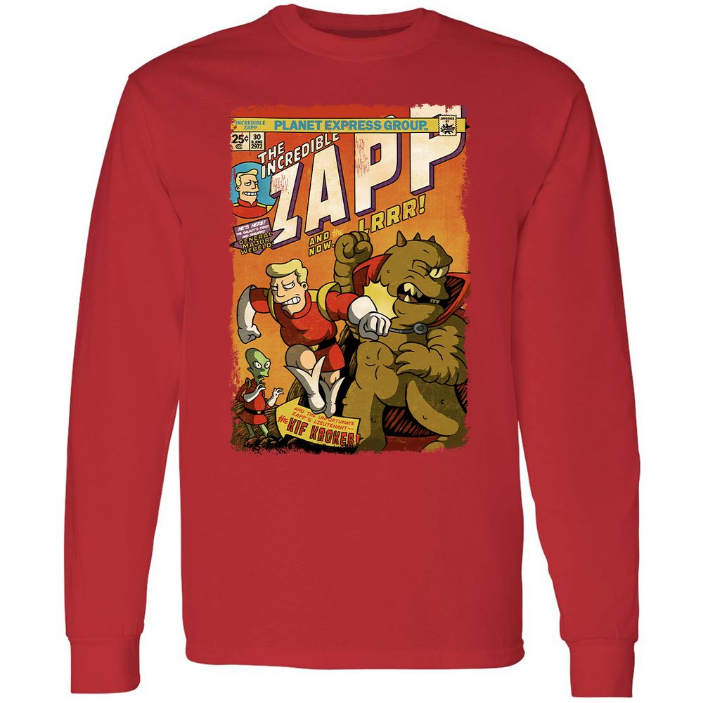 Long Sleeve T-Shirt - YUZULA7R - Red - 14