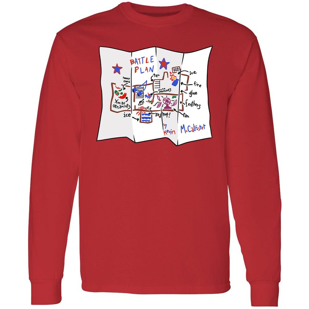 Long Sleeve T-Shirt - VJQUJWR3 - Red - 14