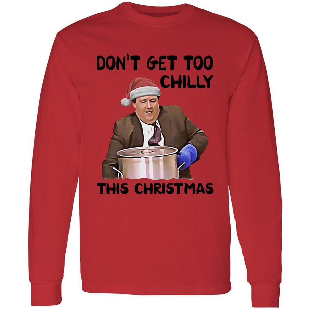 Long Sleeve T-Shirt - QGWC7FZS - Red - 14