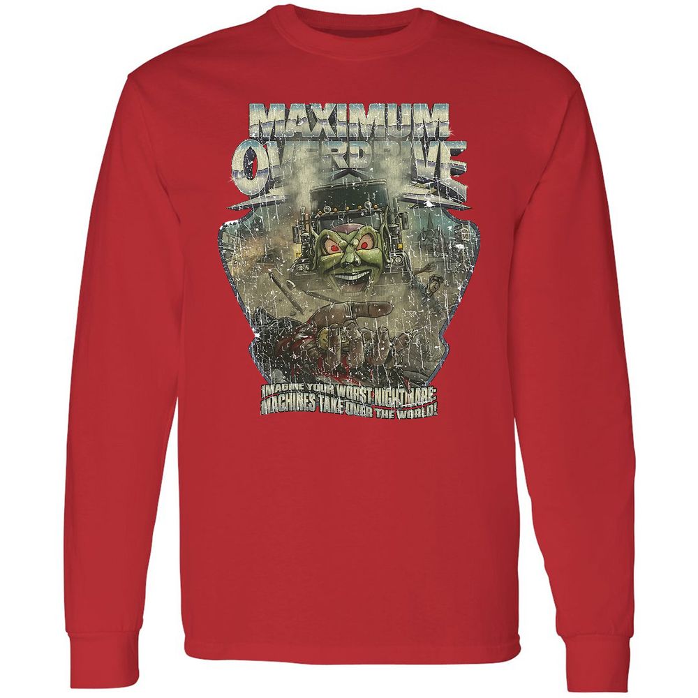 Long Sleeve T-Shirt - W4L3LU68 - Red - 14