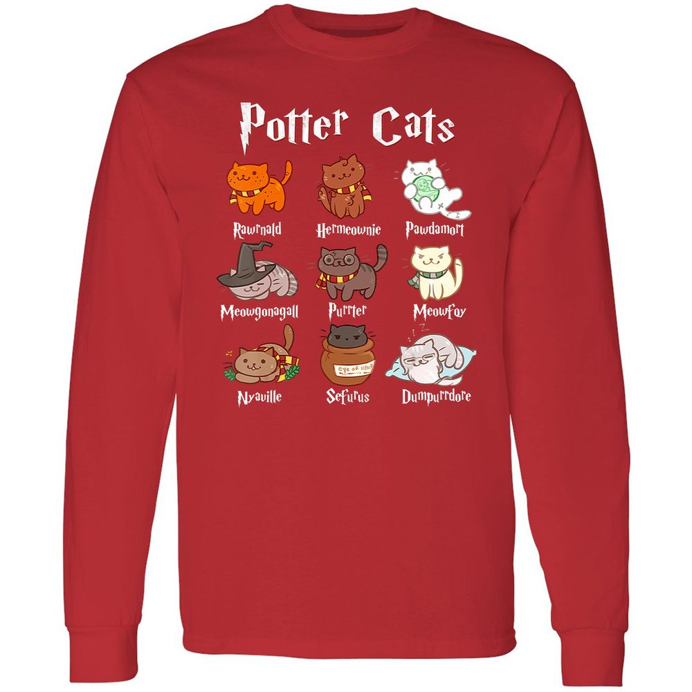 Long Sleeve T-Shirt - W9AAY7MQ - Red - 14