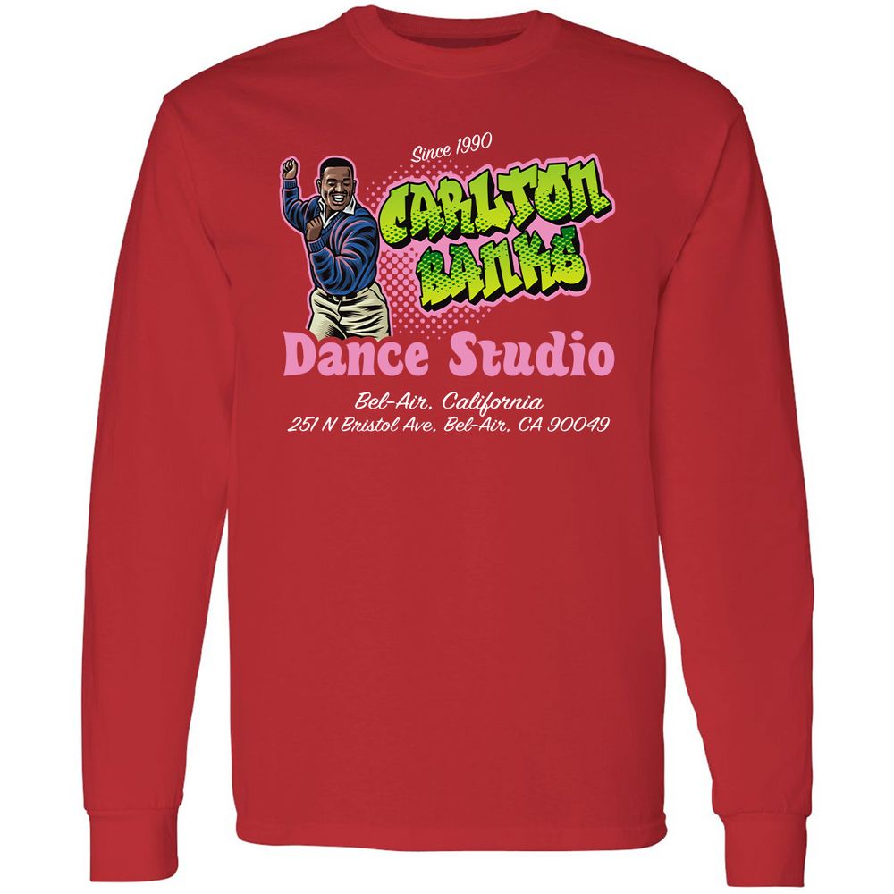 Long Sleeve T-Shirt - SA8RHNPQ - Red - 14