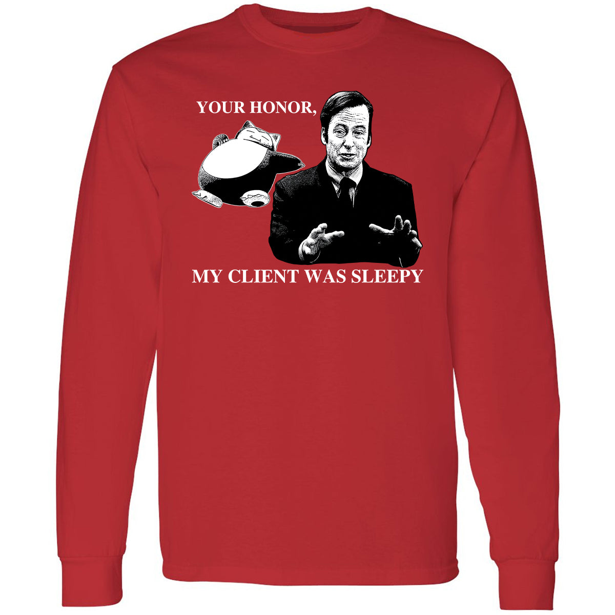 Long Sleeve T-Shirt - Z76VYP2R - Red - 14