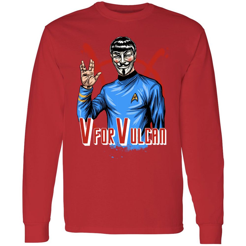 Long Sleeve T-Shirt - M1CHUQ8X - Red - 14
