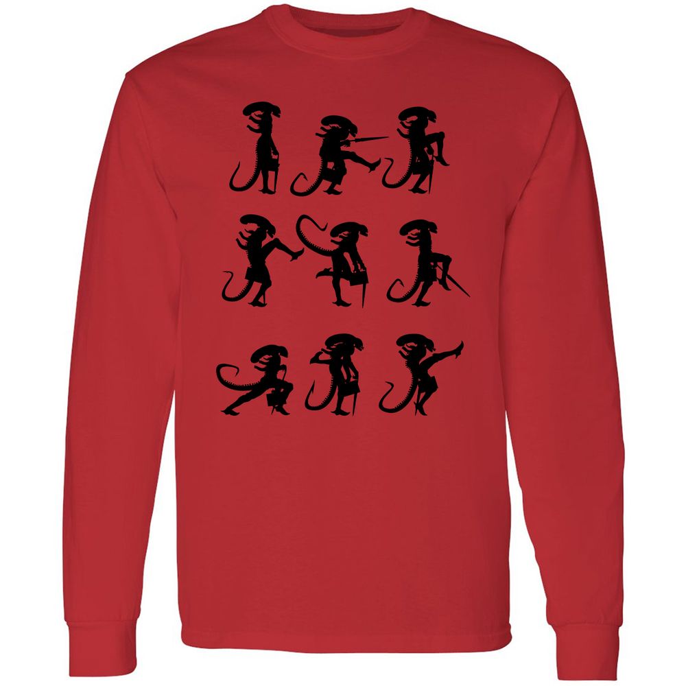 Long Sleeve T-Shirt - 4XWCW9LJ - Red - 14