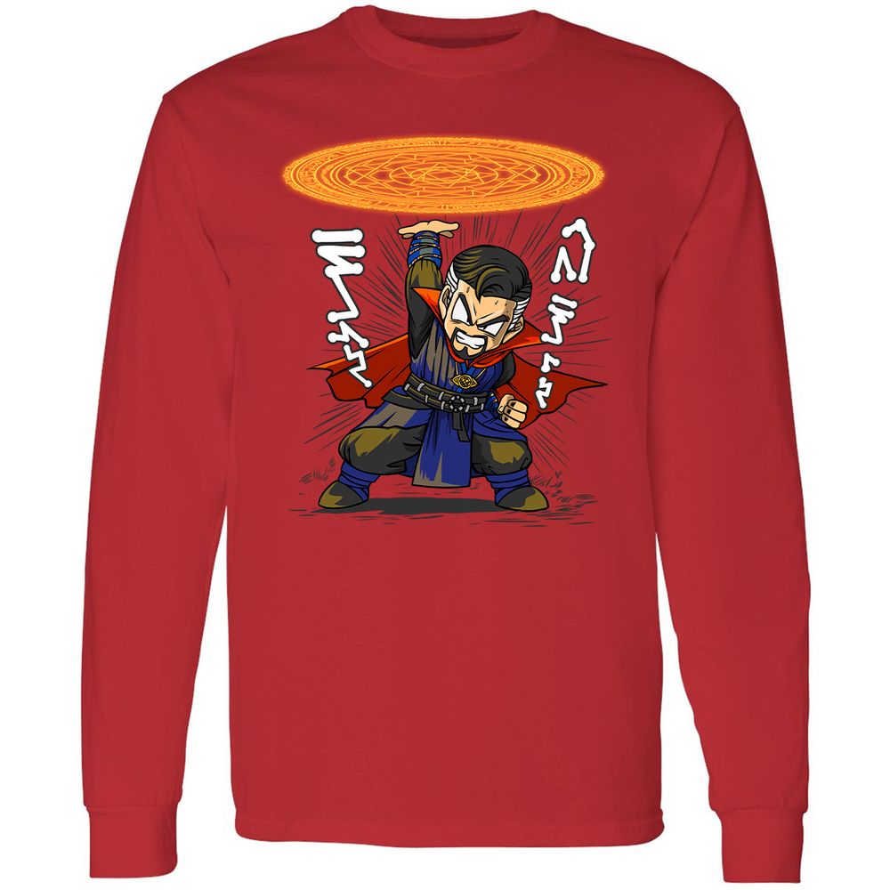 Long Sleeve T-Shirt - 8ZRGFFKC - Red - 14