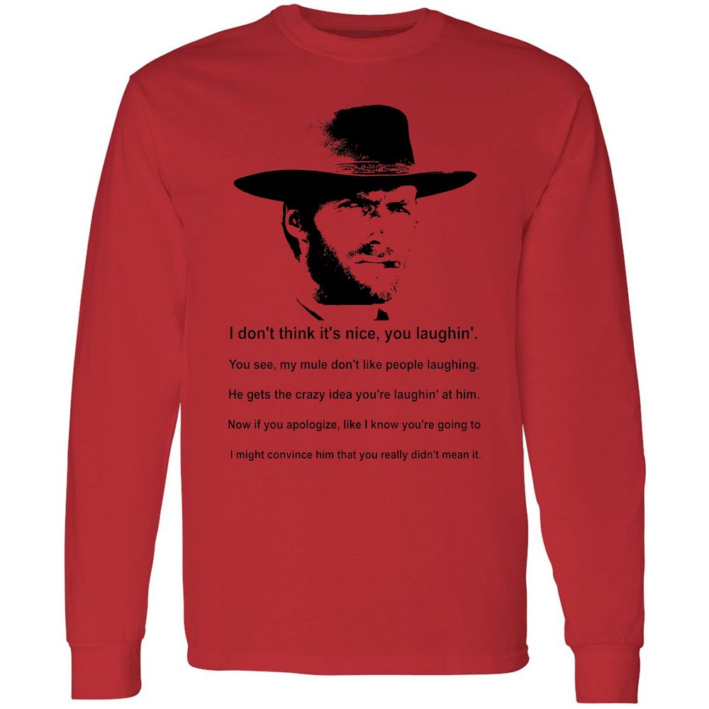 Clint Eastwood Mule Quote - Red - 14