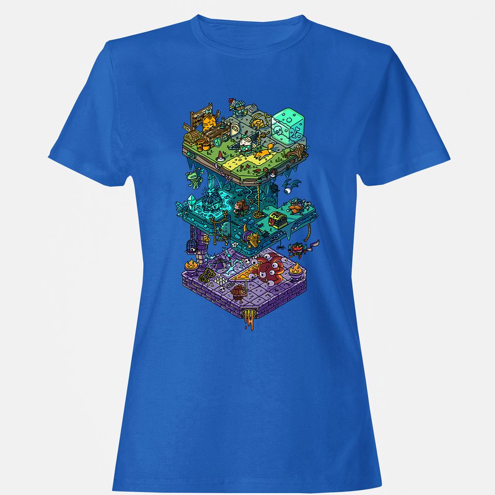 Women's T-Shirt - 591ELRKZ - Royal - 14