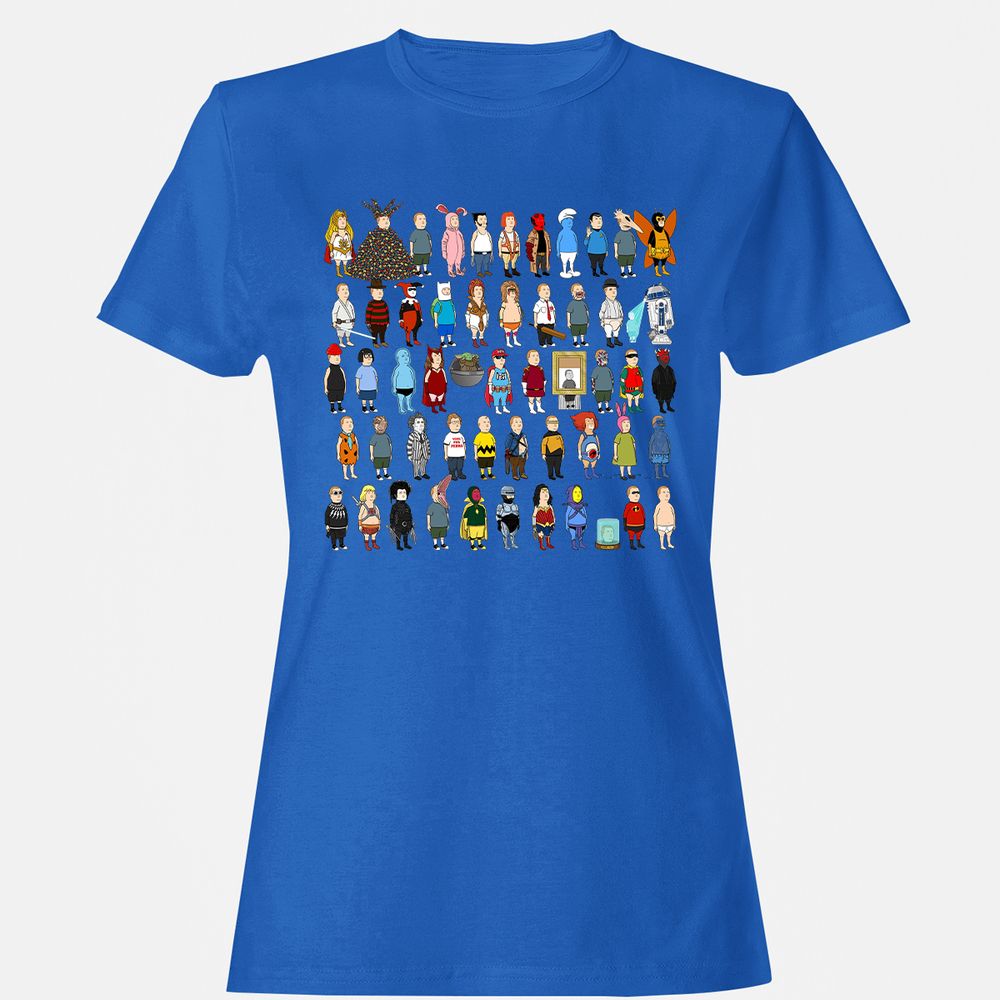 Women's T-Shirt - V4UFQJXL - Royal - 14