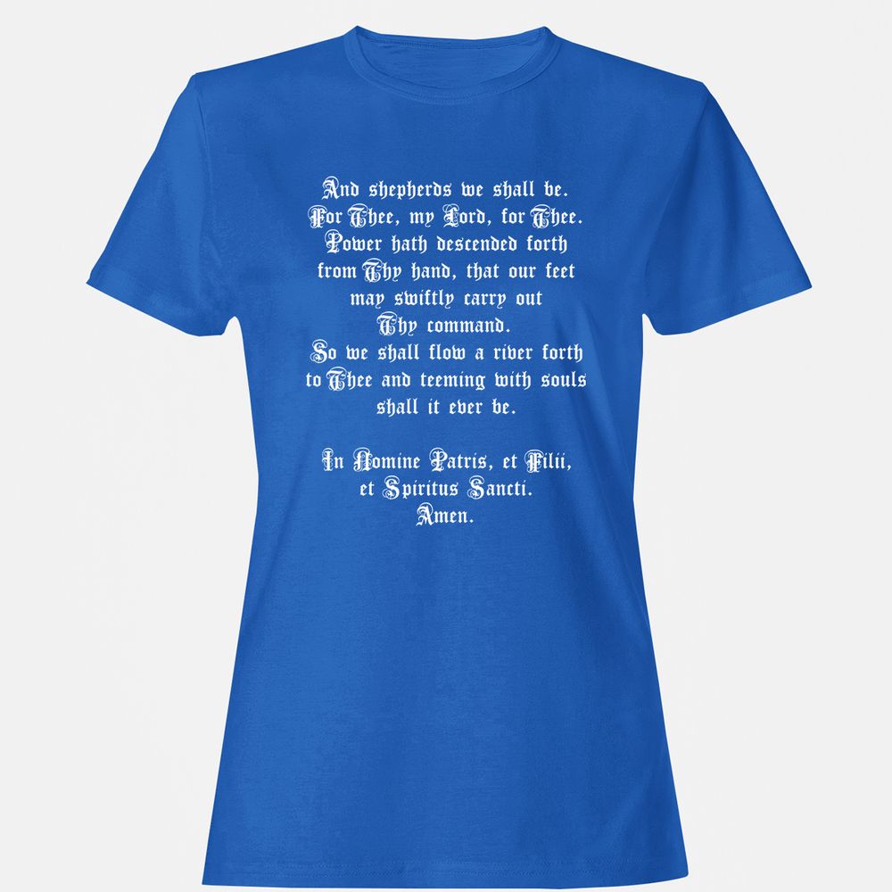 Women's T-Shirt - P5QCGV3U - Royal - 14