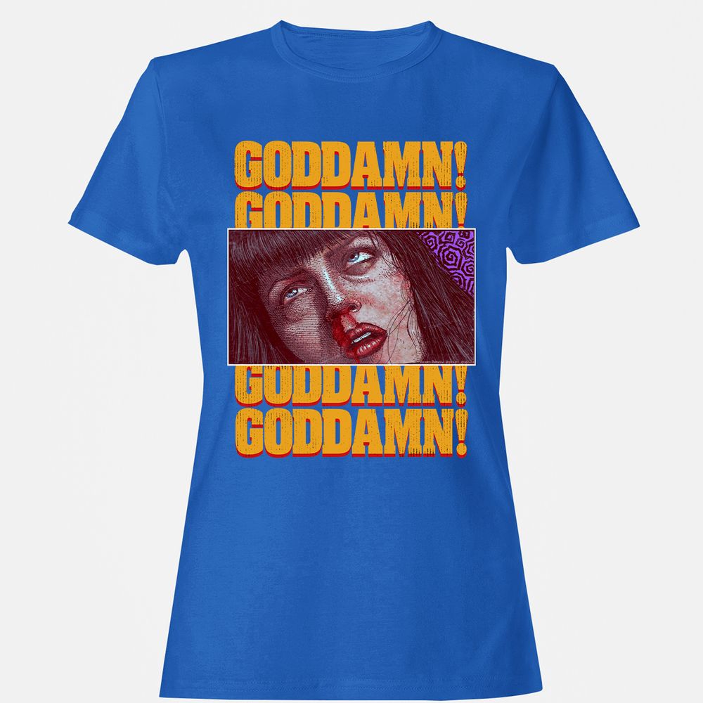 Women's T-Shirt - JHBD9G7J - Royal - 14