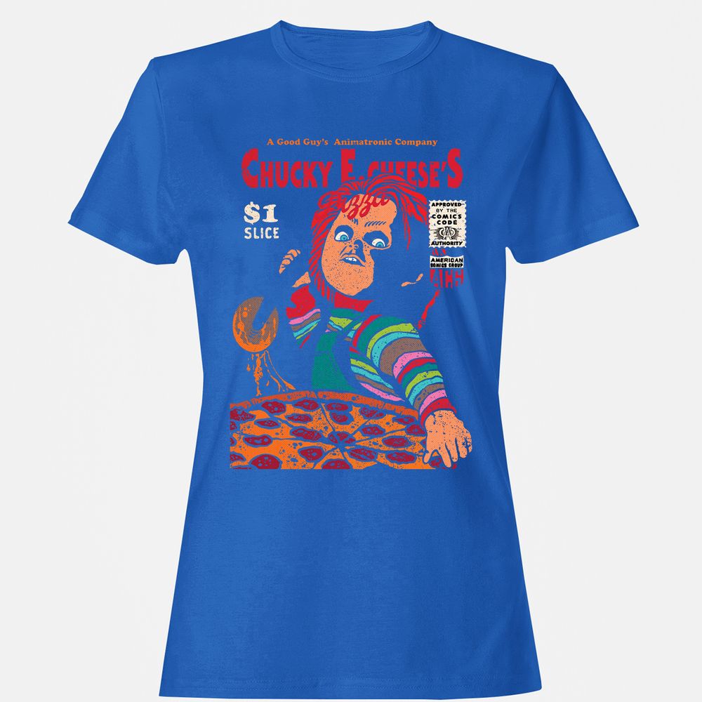 Women's T-Shirt - 86U3BMKD - Royal - 14