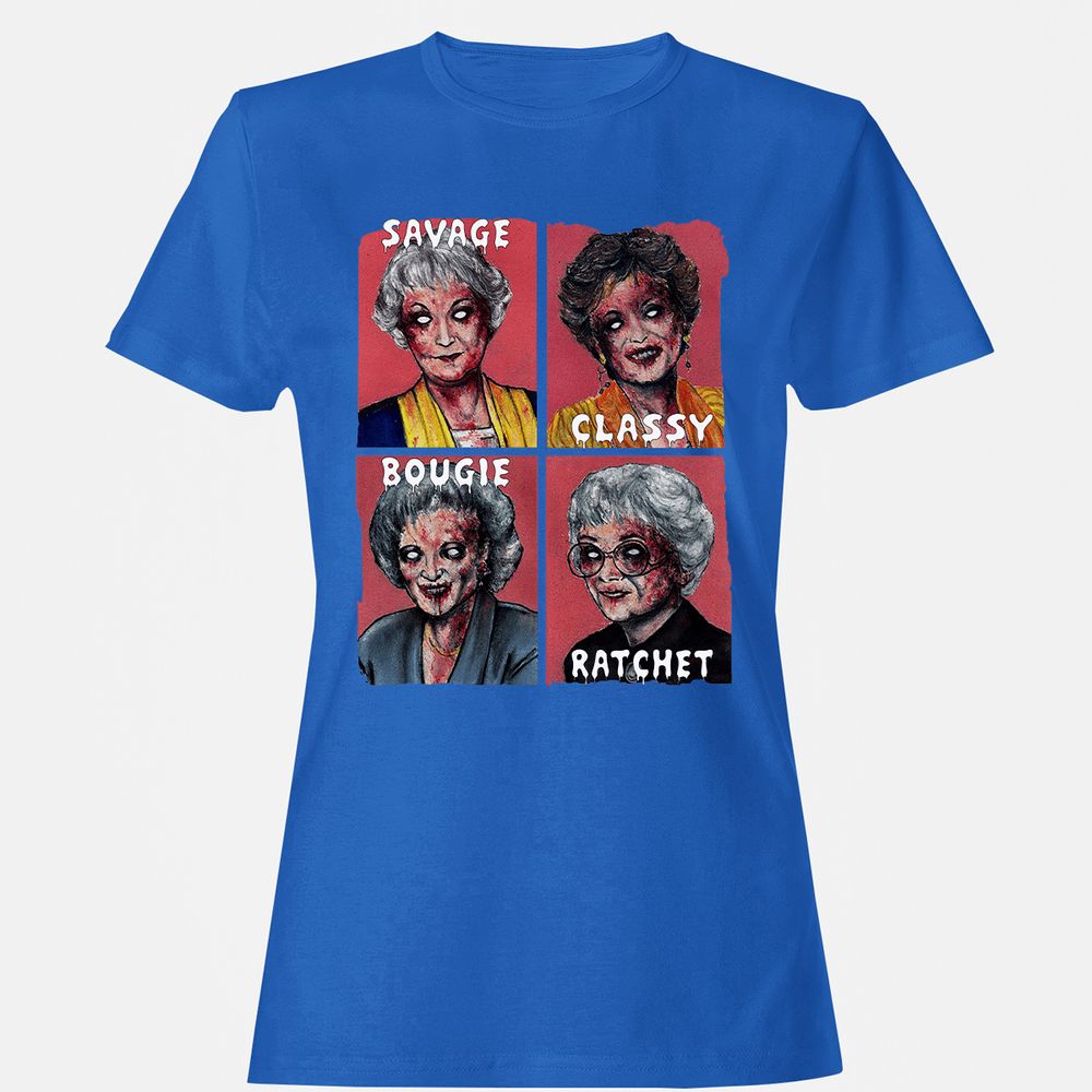 Women's T-Shirt - G9UMJP7W - Royal - 14