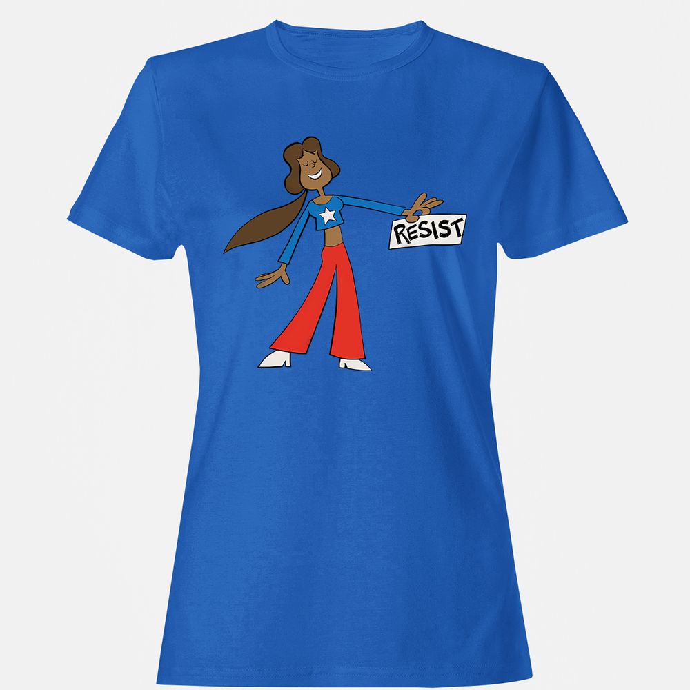 Women's T-Shirt - D7UJL8HR - Royal - 14