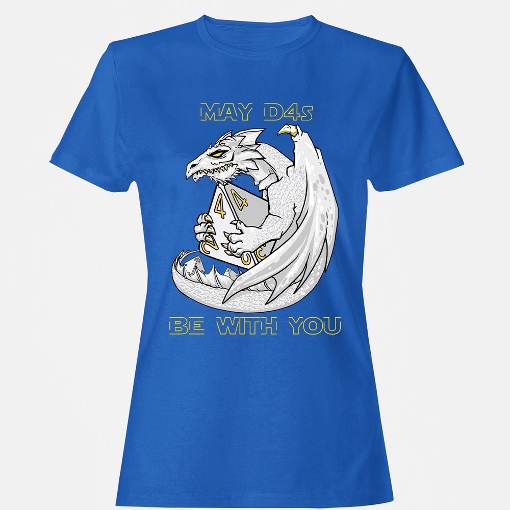 Women's T-Shirt - 8AFGFZMK - Royal - 14