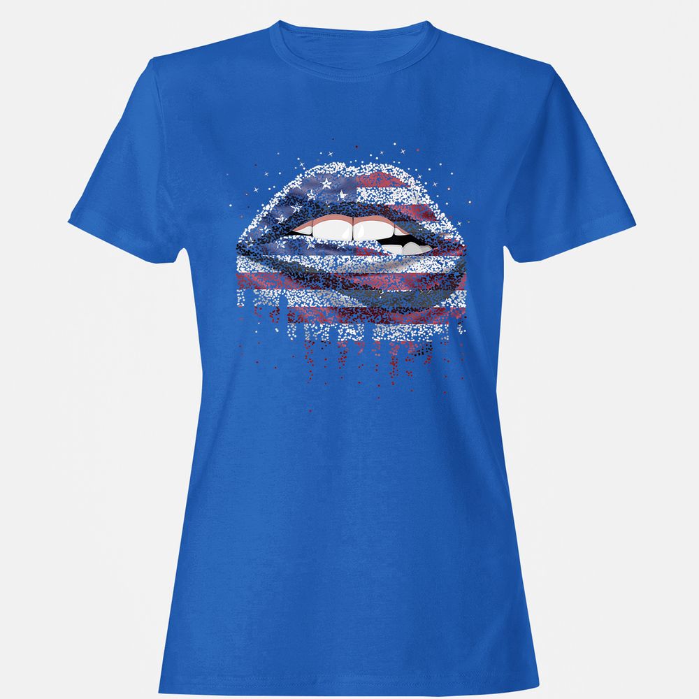 Women's T-Shirt - Y9HYQBZR - Royal - 14
