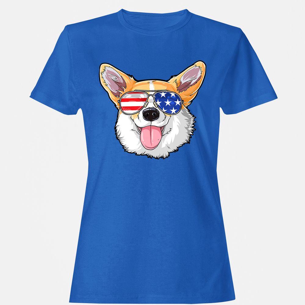 Women's T-Shirt - V8QJBY3S - Royal - 14