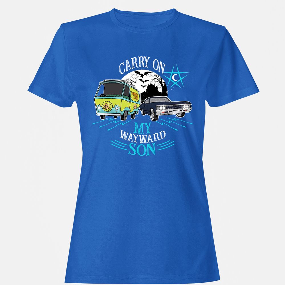 Women's T-Shirt - BQGWHJC5 - Royal - 14