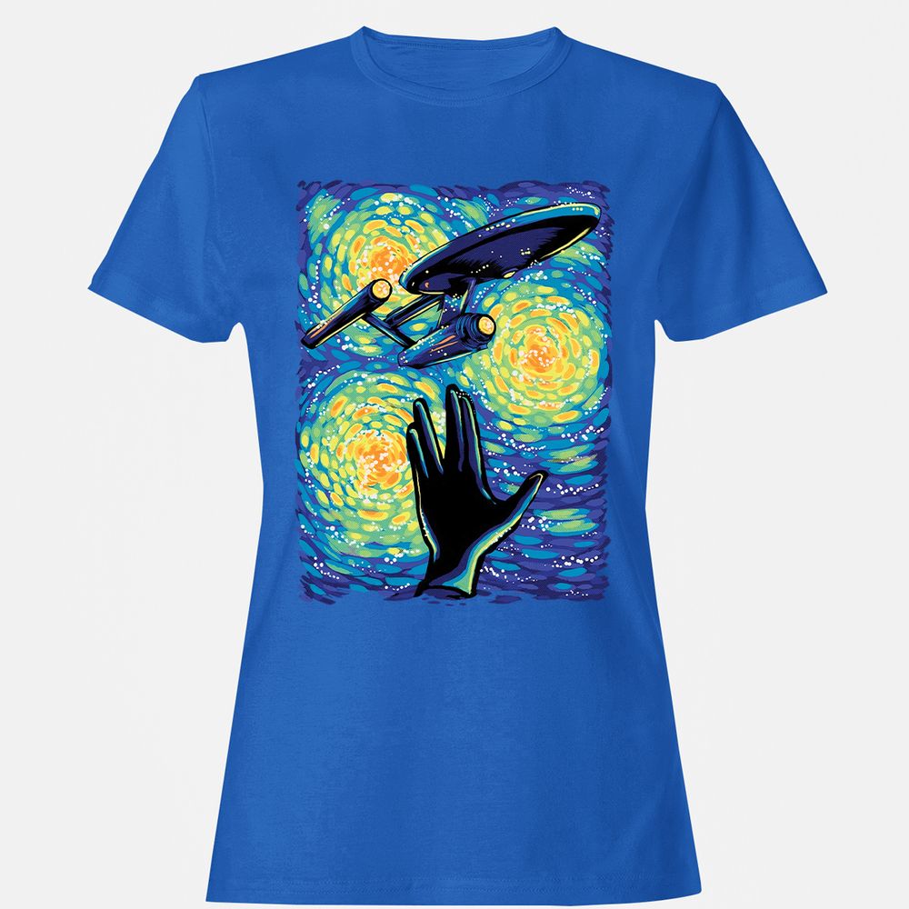 Women's T-Shirt - 8UNJM1QY - Royal - 14