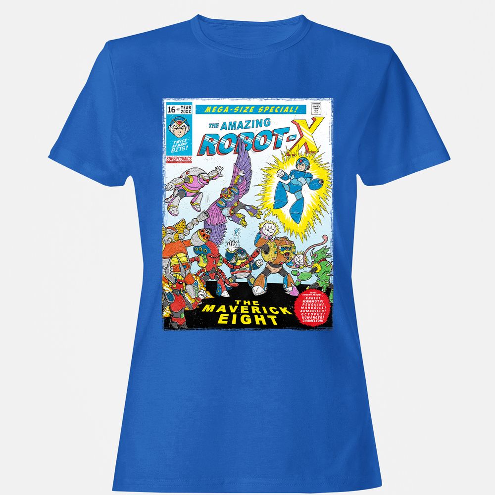 Women's T-Shirt - AJMJFKAA - Royal - 14