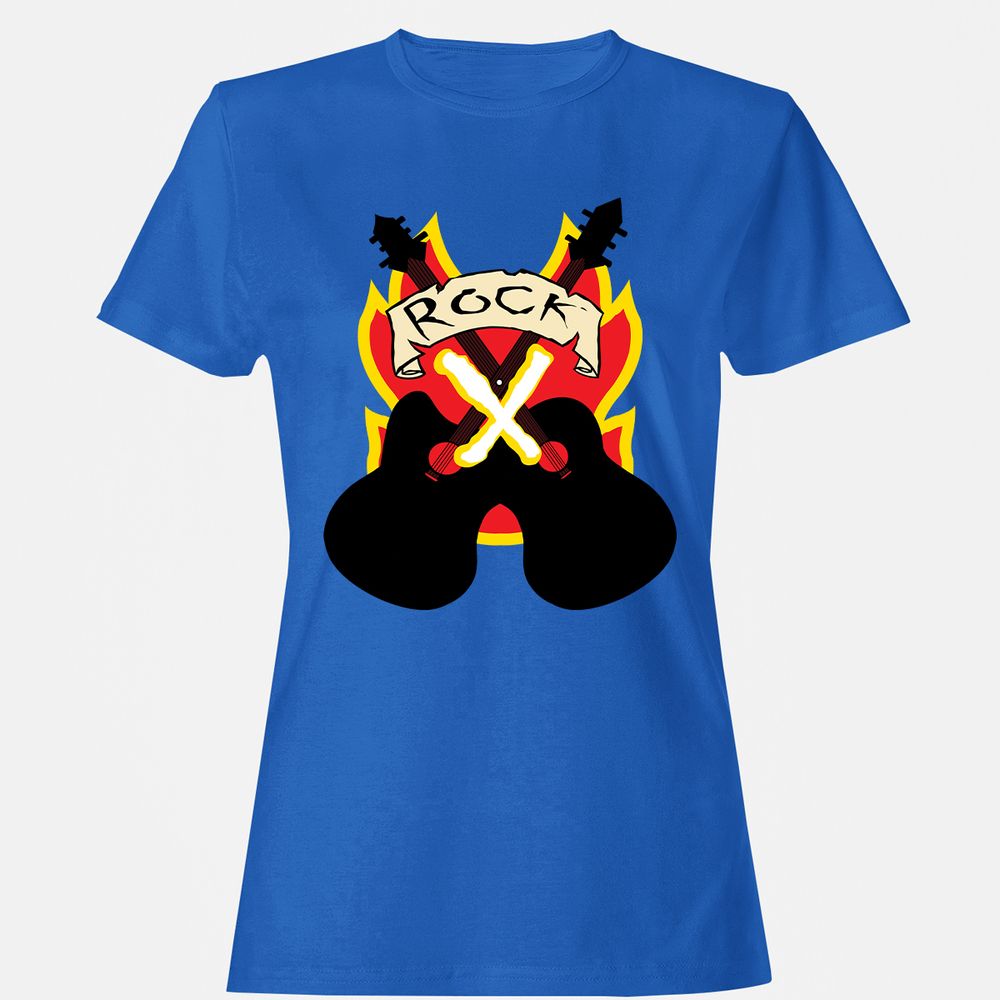 Women's T-Shirt - QHNG6FQM - Royal - 14