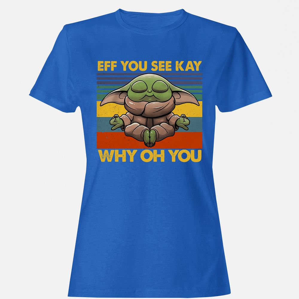 Women's T-Shirt - Y5F8AJ7P - Royal - 14