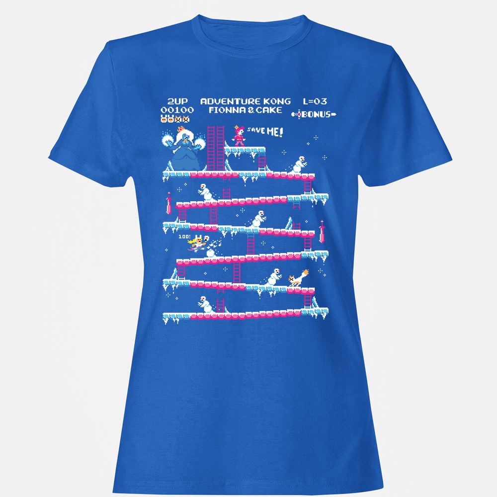 Women's T-Shirt - 8C345VUJ - Royal - 14